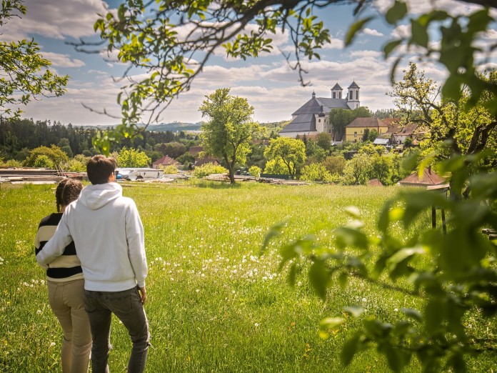 Kostel Narození Panny Marie v Přibyslavicích je významným mariánským poutním místem. Foto Vít Bláha.