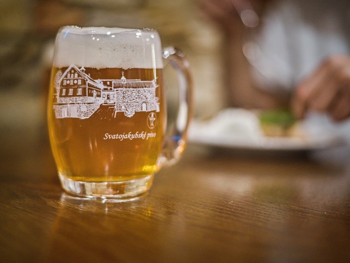 Svatojakubské pivo si svou chutí podmaní i vás. Foto Vít Bláha.
