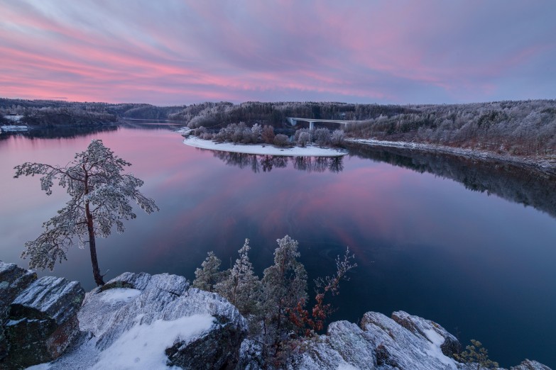 1. místo profesionální fotograf Ivo Svoboda - Dalešická přehrada u Třesova