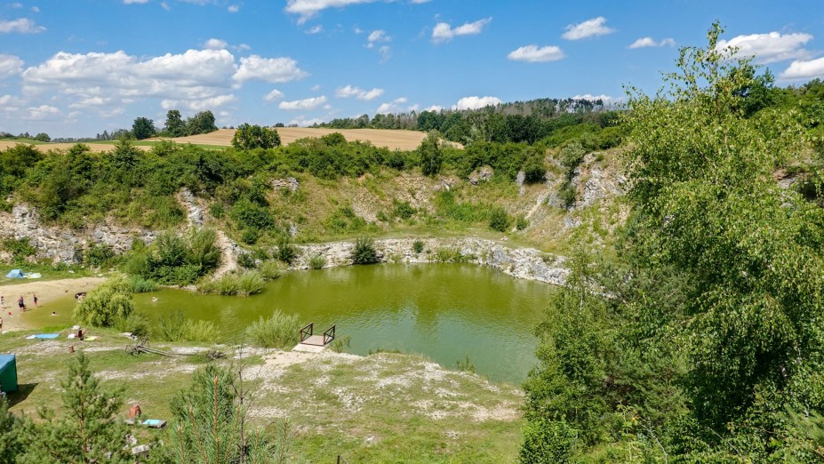 Bývalý zatopený lom. Foto Štěpán Dvořák