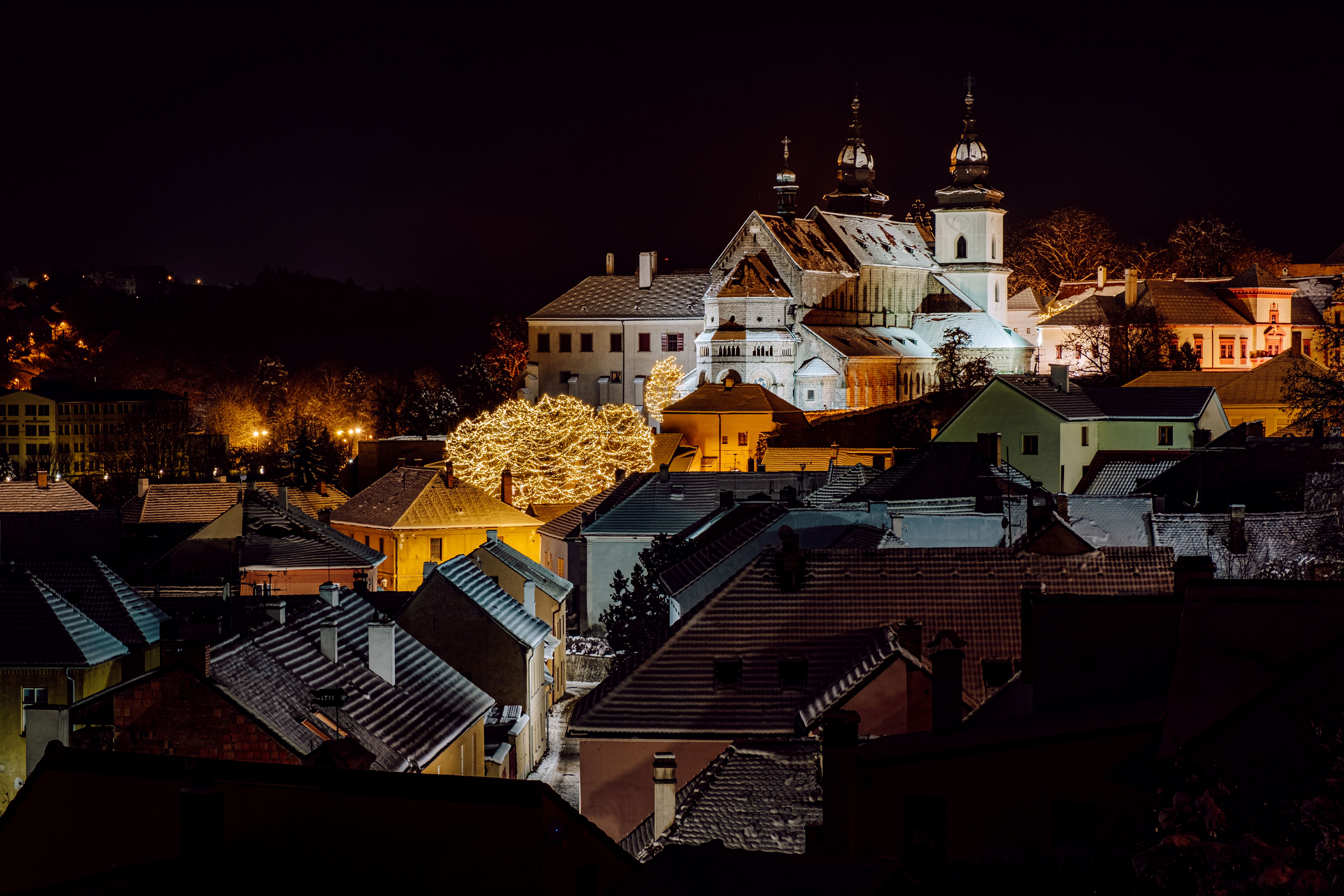 Vánoční výzdoba v Třebíči je vyhlášená také za hranicemi Vysočiny. 