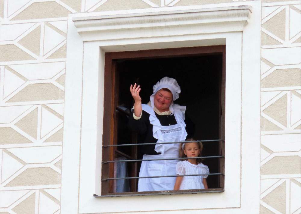 Kostýmované prohlídky připravili na zámku ve Valči. 