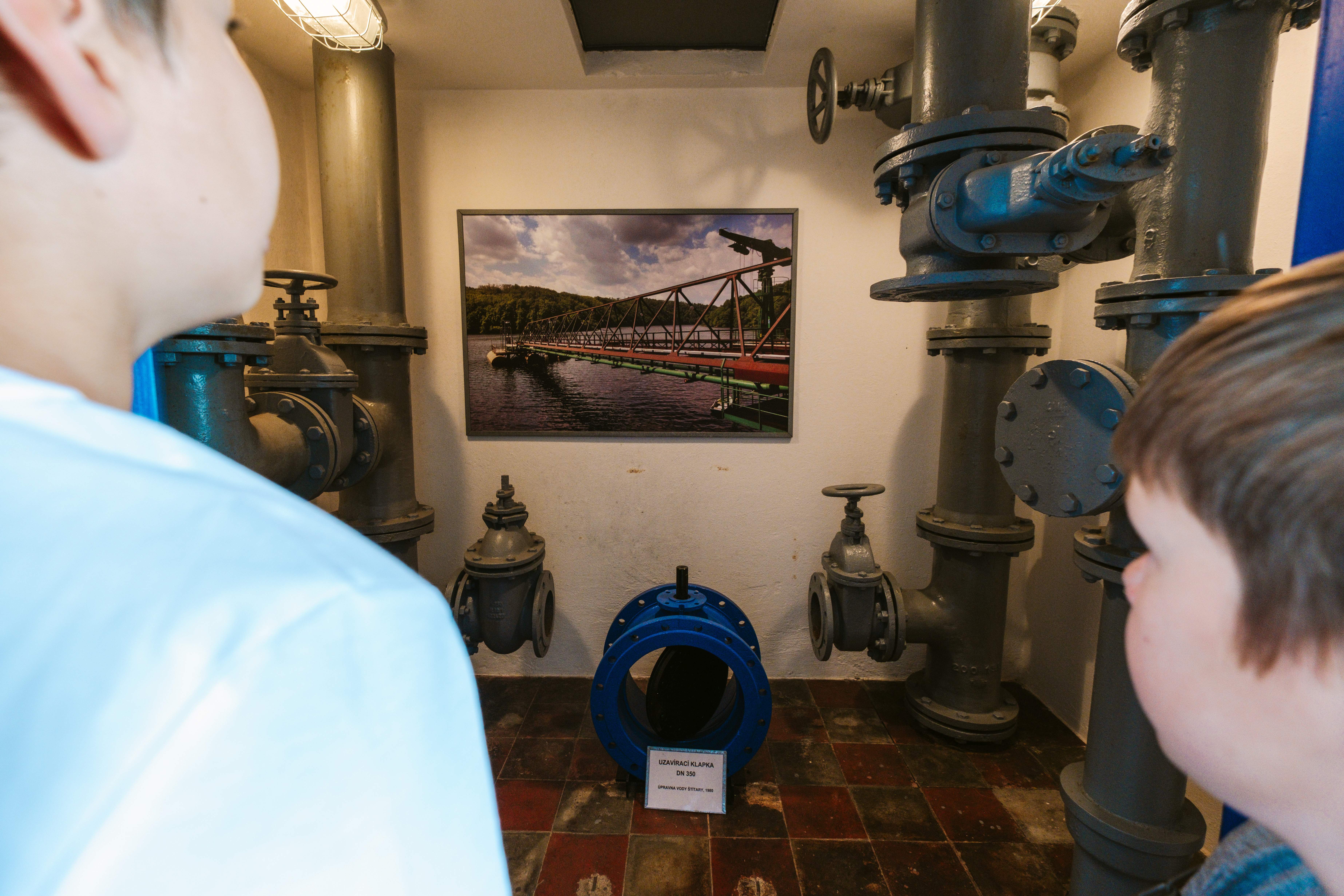 Ve vodojemu je dnes expozice vodárenství. Foto Pavel Rybníček. 